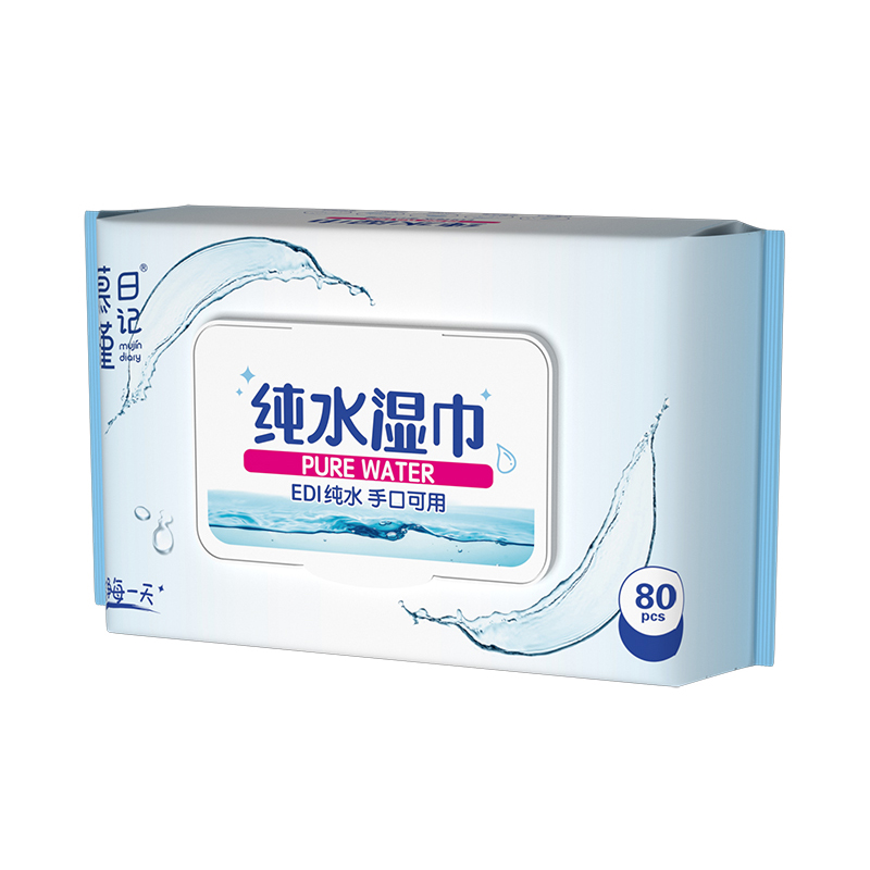 저자극성 아쿠아 퓨어 민감성 아기 물티슈 80개