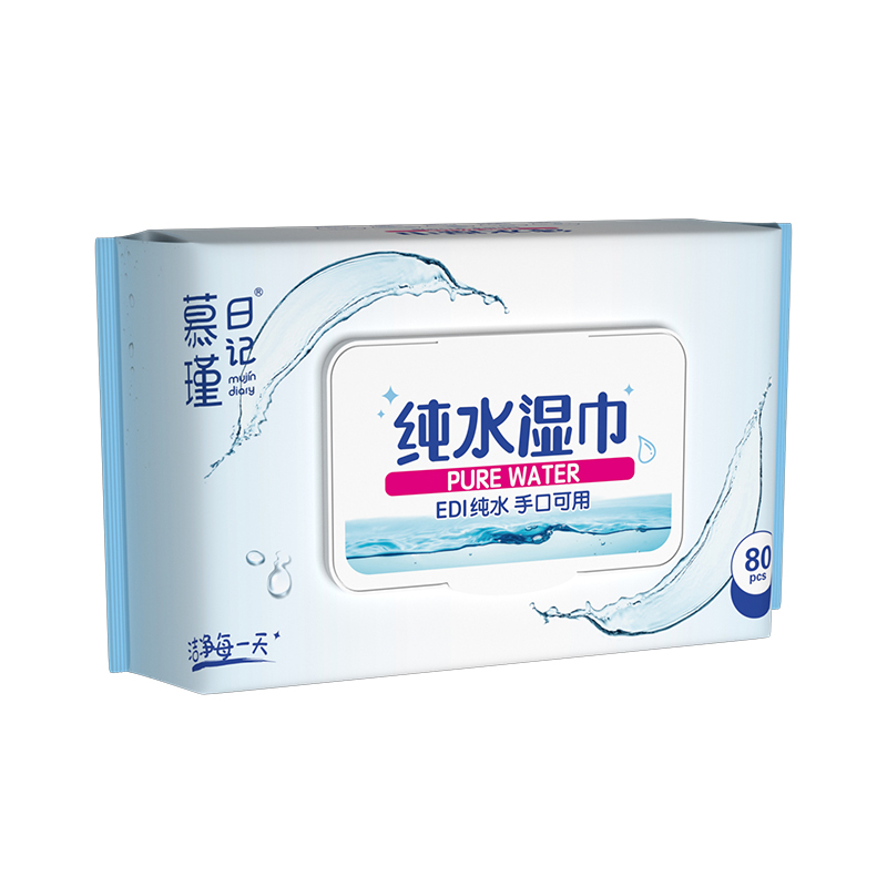 저자극성 아쿠아 퓨어 민감성 아기 물티슈 80개